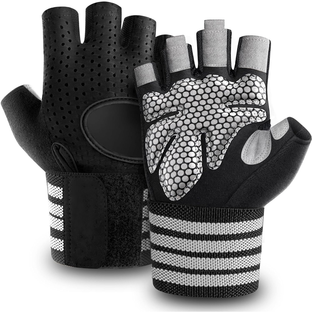 Fitness Gloves with Wrist Supp - Crossfit Gear For Men 评论和价格