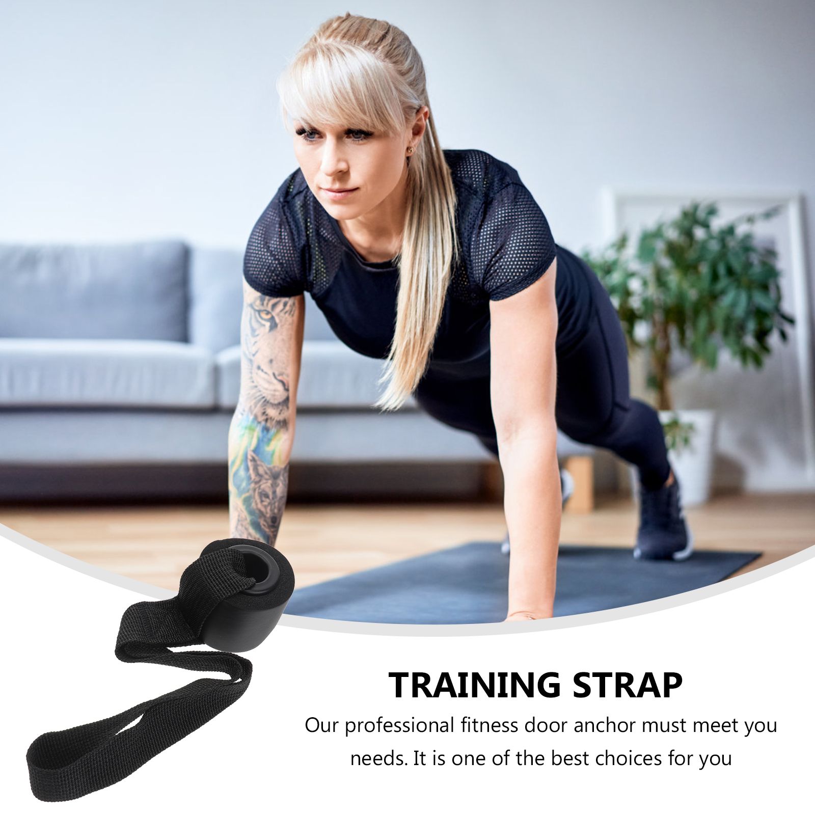2 Pcs Heavy Duty PVC Door Anch - Pull Up Assist Band 评论和价格