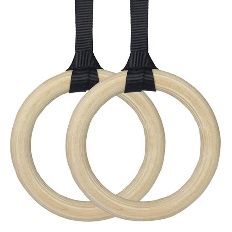 Outdoor Fitness Equipment Gym  - Gymnastic Ring Wood 评论和价格