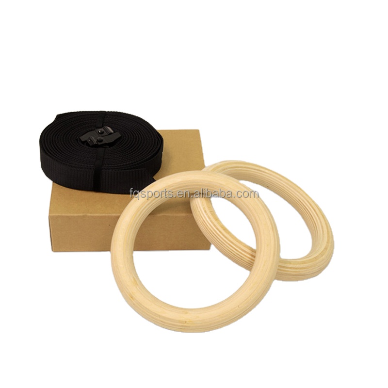 Outdoor Fitness Equipment Gym  - Gymnastic Ring Wood 评论和价格