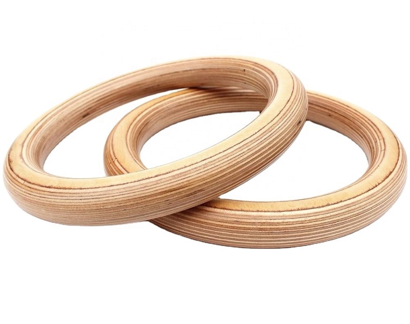 Outdoor Fitness Equipment Gym  - Gymnastic Ring Wood 评论和价格