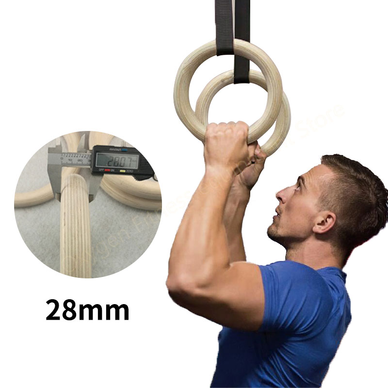 28mm Birch Gymnastics Rings Wi - Gymnastic Ring Wood 评论和价格