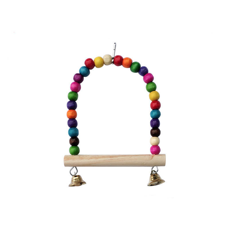 Wooden Bird Toys Small Parrot  - Gymnastic Ring Wood 评论和价格