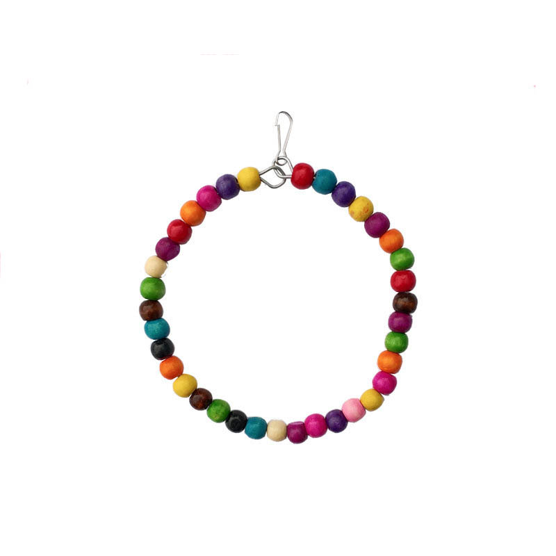 Wooden Bird Toys Small Parrot  - Gymnastic Ring Wood 评论和价格