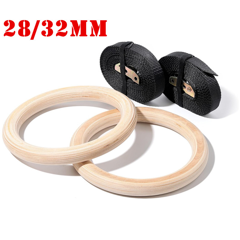 28/32MM Wood Gymnastic Rings N - Gymnastic Ring Wood 评论和价格